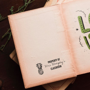 Pineapple Theme - Teacher's Rubber Stamp