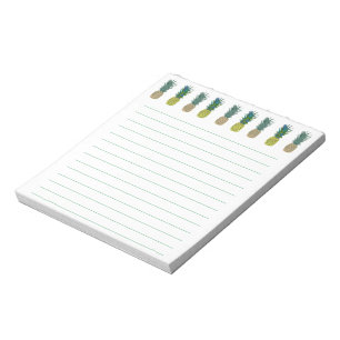 Pineapple themed lined notepads