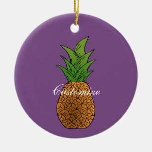 Pineapple Thunder_Cove Ceramic Tree Decoration