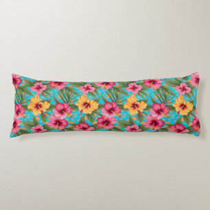 Pineapple tropical floral body cushion