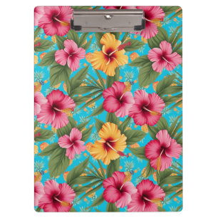 Pineapple tropical floral clipboard