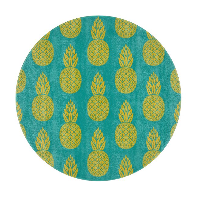 Pineapple Tropical Fruit Cutting Board (Front)