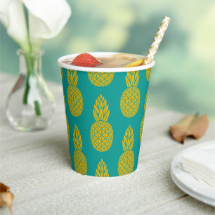 Pineapple Tropical Fruit Paper Cups