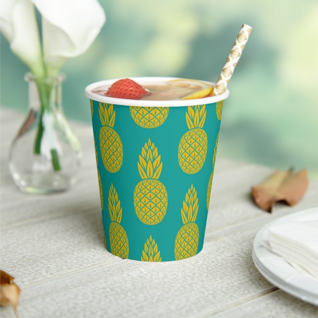 Pineapple Tropical Fruit Paper Cups (Insitu)