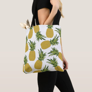 Pineapple Tropical Fruit Pattern Tote Bag