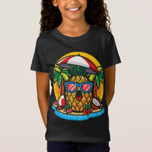 Pineapple Tropical Hawaiian Pineapple Lover Sungla T-Shirt