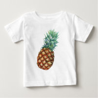 Pineapple Tropical Watercolor Jungle Palm Pattern