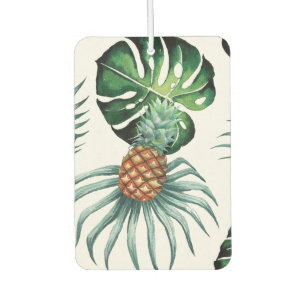 Pineapple Tropical Watercolor Jungle Palm Pattern Car Air Freshener