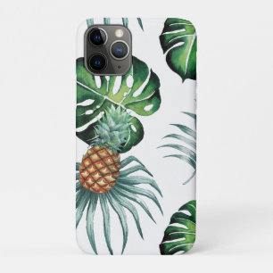 Pineapple Tropical Watercolor Jungle Palm Pattern Case-Mate iPhone Case
