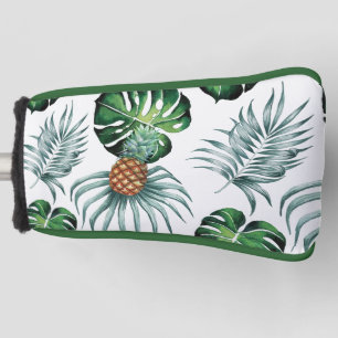 Pineapple Tropical Watercolor Jungle Palm Pattern Golf Head Cover
