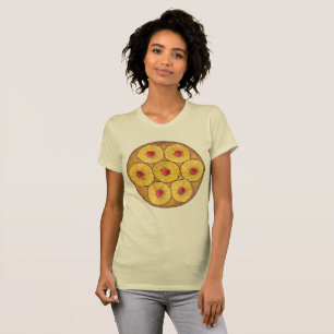 Pineapple Upside Down Cake Cherries Baking Dessert T-Shirt