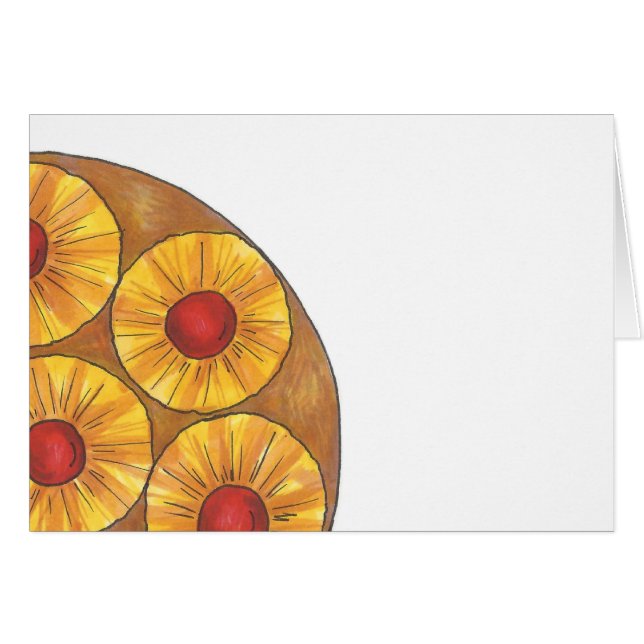 Pineapple Upside Down Cake Cherry Dessert Foodie (Front Horizontal)