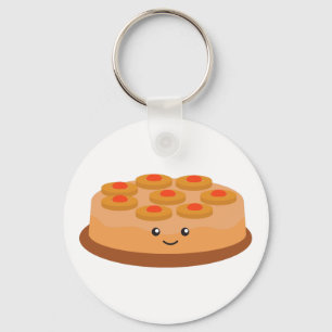 Pineapple Upside Down Cake Key Ring