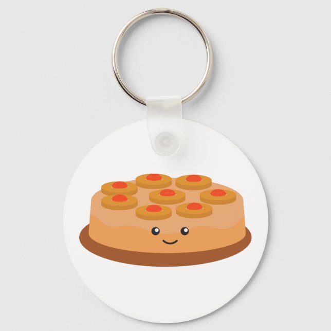 Pineapple Upside Down Cake Key Ring (Front)