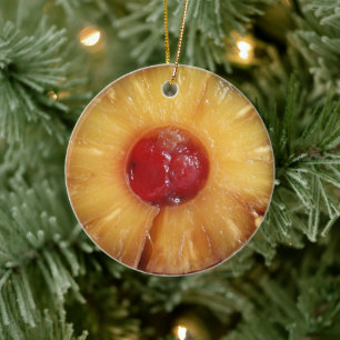 Pineapple Upside Down Cake Pineapple Ceramic Tree Decoration