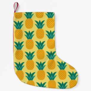 Pineapple Vintage: Fruitful Pattern Delight. Small Christmas Stocking