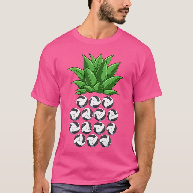 Pineapple Volleyballs Pineapple Shape Volleyballs T-Shirt (Front)