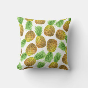 Pineapple watercolor pattern cushion