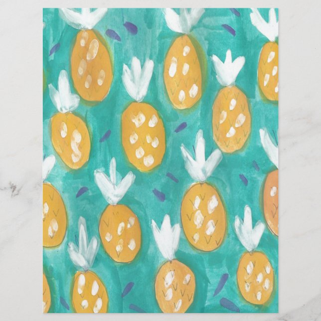 Pineapple Watercolor Print (Front)