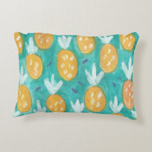 Pineapple Watercolor Print Decorative Cushion