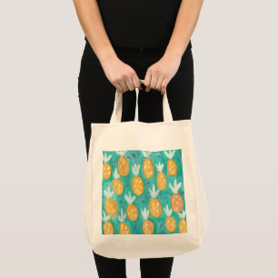 Pineapple Watercolor Print Tote Bag