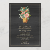 Pineapple Watercolor Wedding Rehearsal Dinner