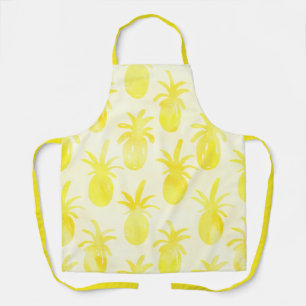 Pineapple watercolour yellow  apron