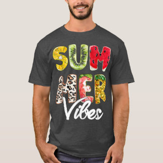Pineapple Watermelon Summer Vibes Family Trip Matc T-Shirt
