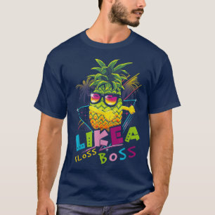Pineapple Wear Sunglasses Floss Like A Boss Christ T-Shirt
