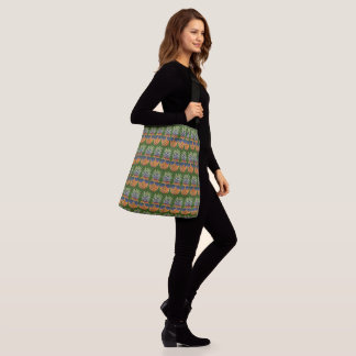 Pineapple Wearing Sunglasses Pattern Foodies Crossbody Bag