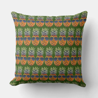 Pineapple Wearing Sunglasses Pattern Foodies, ZSSG Cushion