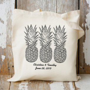 Pineapple Wedding Welcome Bag,Wedding Favour/Gift Tote Bag