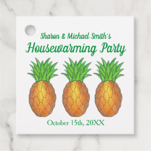 Pineapple Welcome Open House Housewarming Party Favour Tags