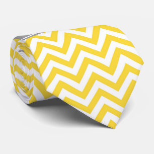 Pineapple White LG Chevron Dk Grey Name Monogram Tie