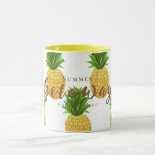 Pineapple White Mug
