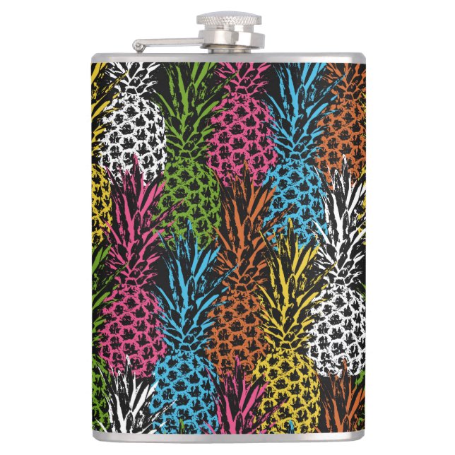 Pineapple Wild and Sweet Hip Flask (Front)