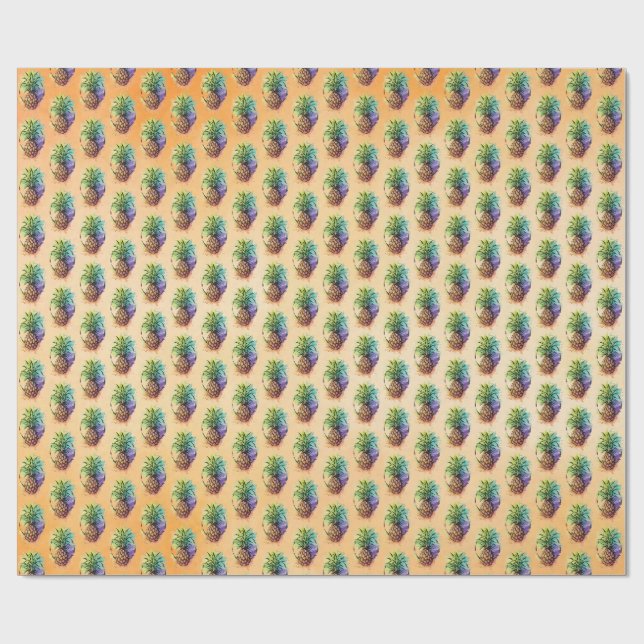 Pineapple Wrapping Paper (Flat)
