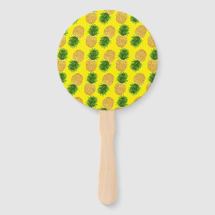 Pineapple Yellow  Hand Fan