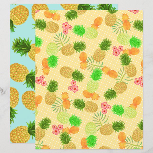 Pineapple Yellow Polka Dot (Front/Back)