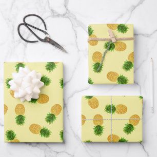 Pineapple Yellow Wrapping Paper Sheet