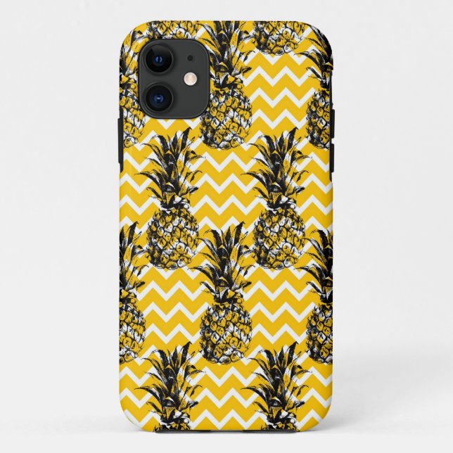 Pineapple Zigzags Case-Mate iPhone Case (Back)