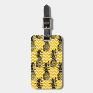 Pineapple Zigzags Luggage Tag