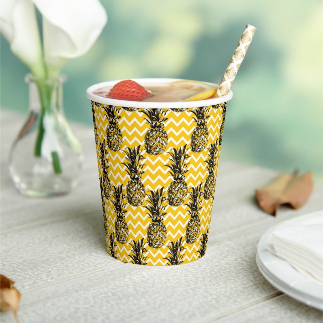 Pineapple Zigzags Paper Cups (Insitu)
