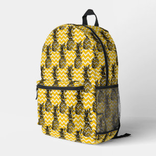 Pineapple Zigzags Printed Backpack