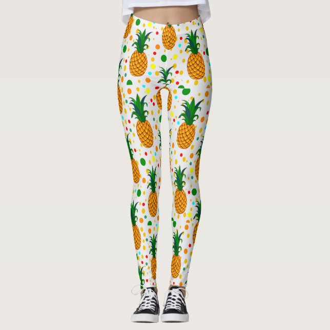 pineapples 2   leggings (Front)