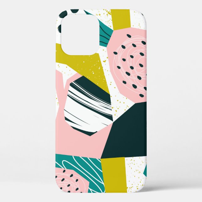 Pineapples Abstract: Colourful Seamless Patchwork Case-Mate iPhone Case (Back)