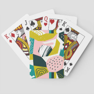 Pineapples Abstract: Colourful Seamless Patchwork Playing Cards