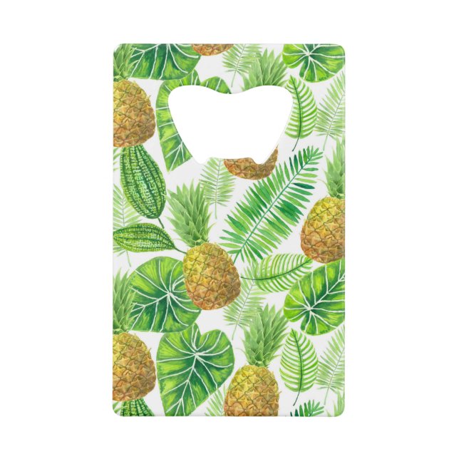 Pineapples and tropical leaves (Front)