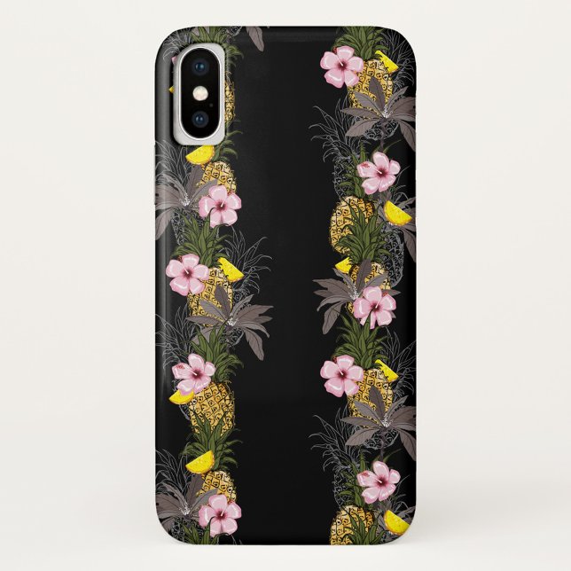 Pineapples Case-Mate iPhone Case ( The pattern is arranged in vertical stripes along the sides of the phone case.)