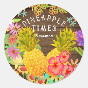Pineapples  classic round sticker